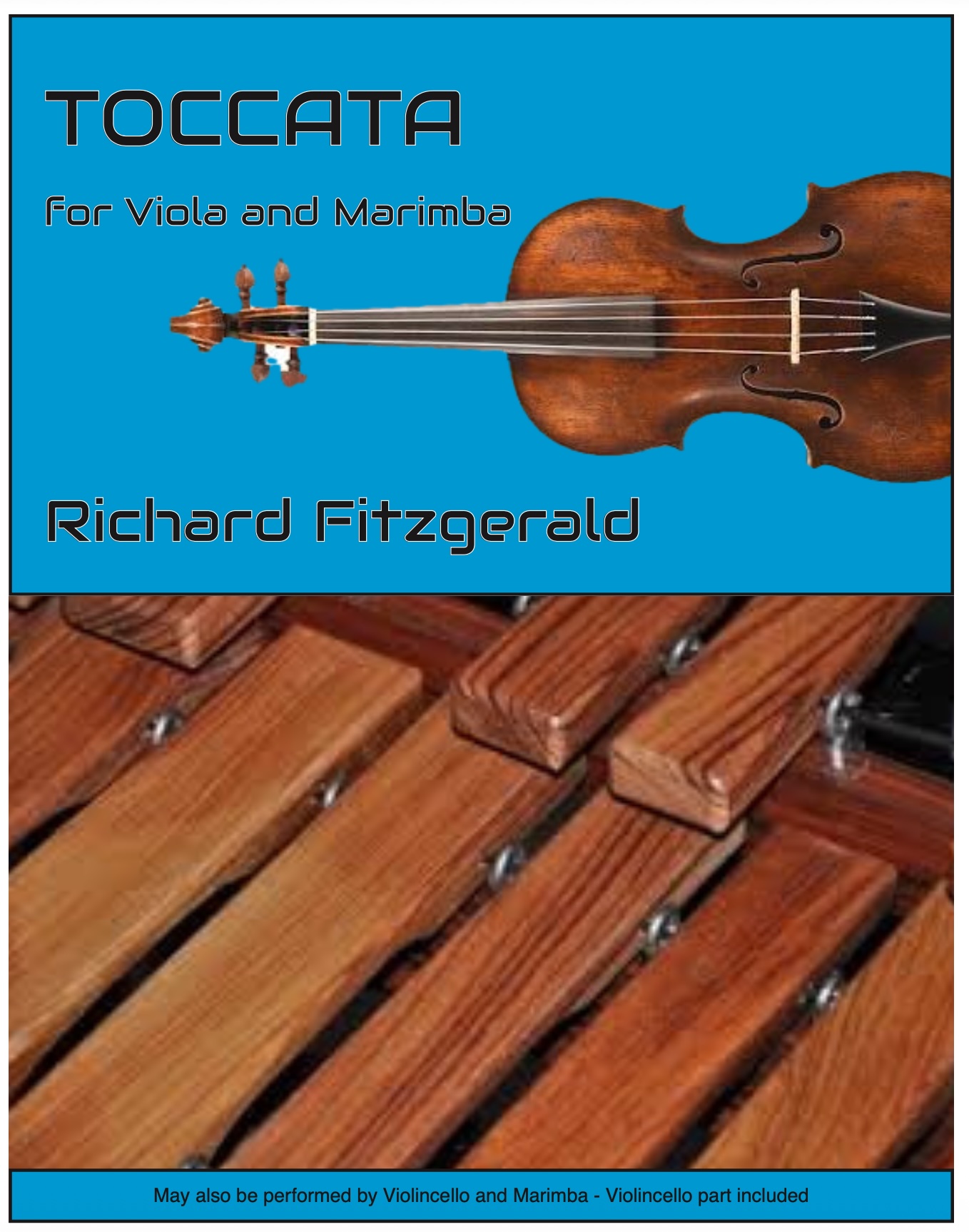 TOCCATA for Viola and Marimba (or Cello)